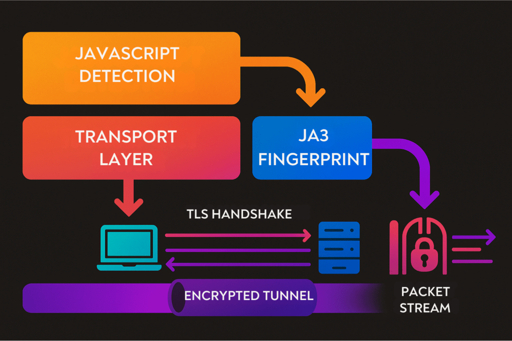 TLS Handshake: Why Anti-Detect Browsers Are Fighting a Losing Battle 4 javascript detection at teh TLS transport layer