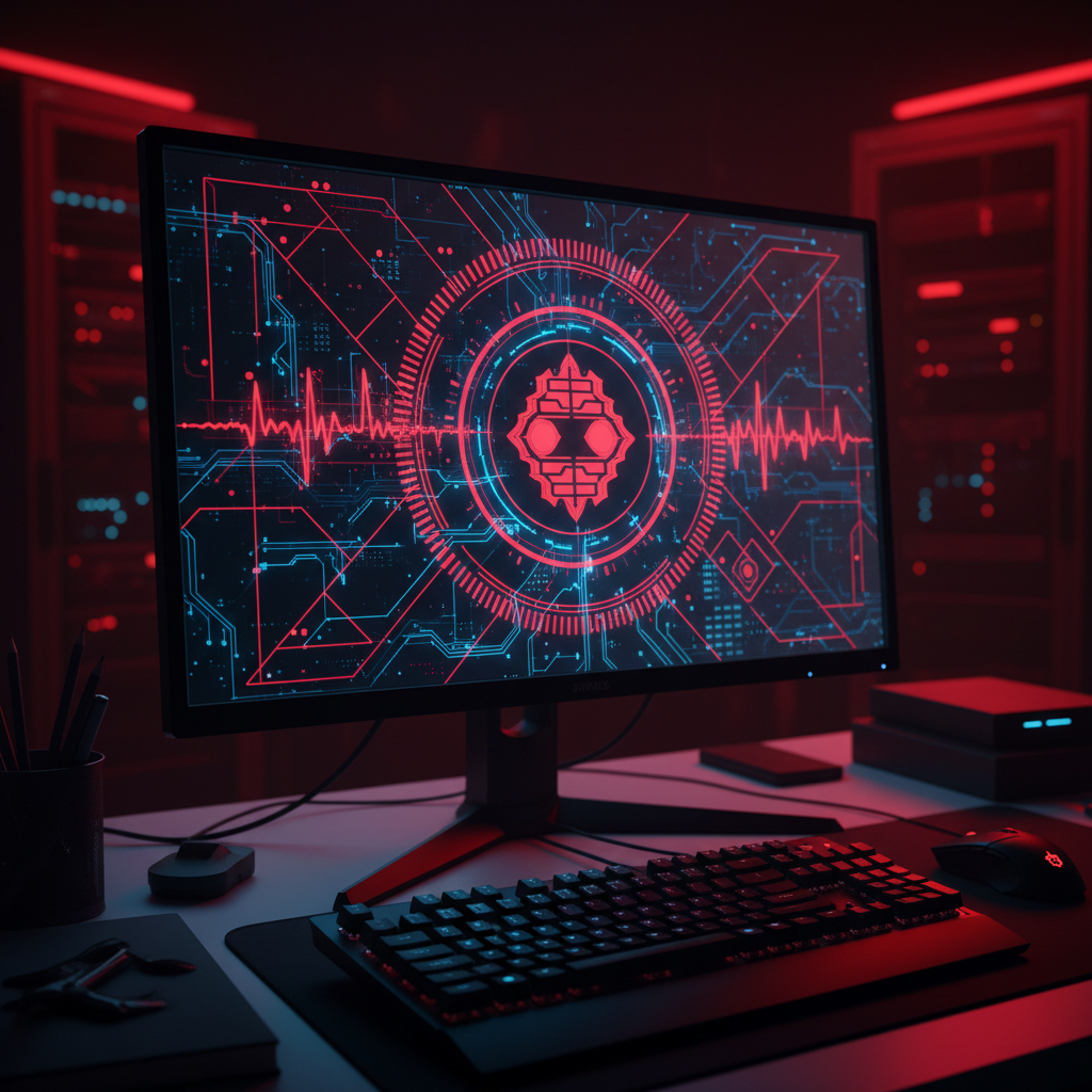 Screen showing detection alert with non-human patterns from scripts.