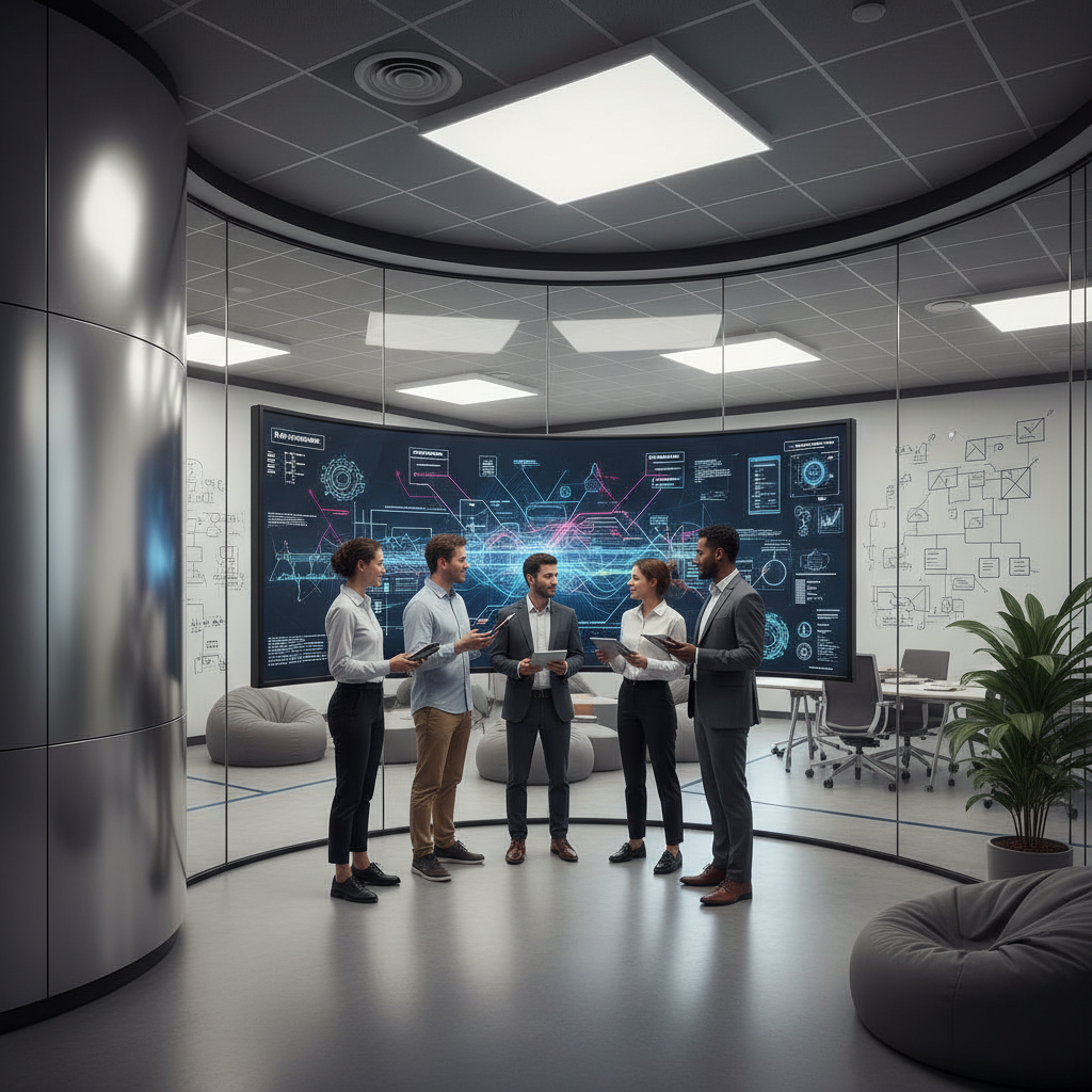 Moderators discussing avoidance tactics against detection with charts on a board.