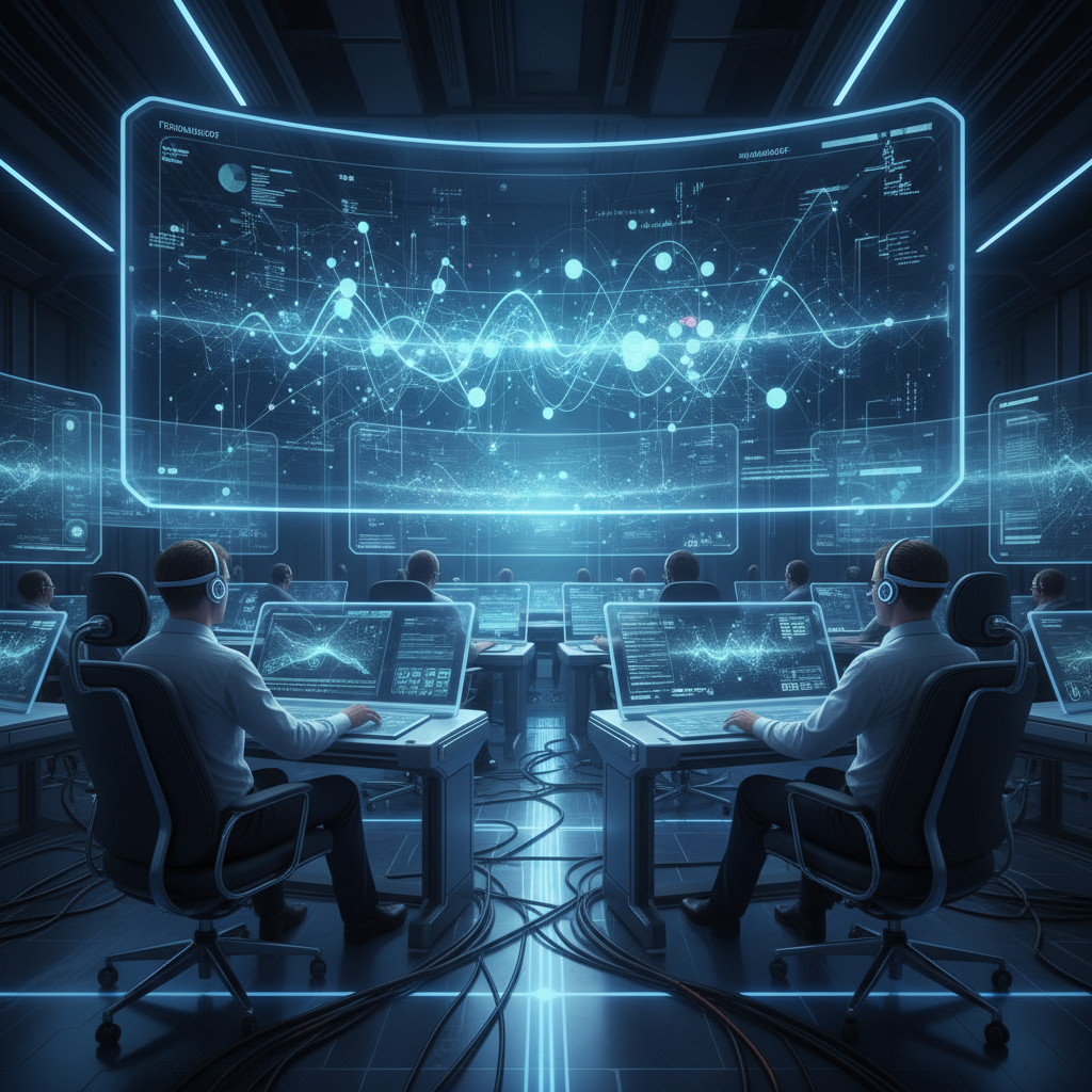 Analysts tracking cross-subreddit posting patterns with data on screens.