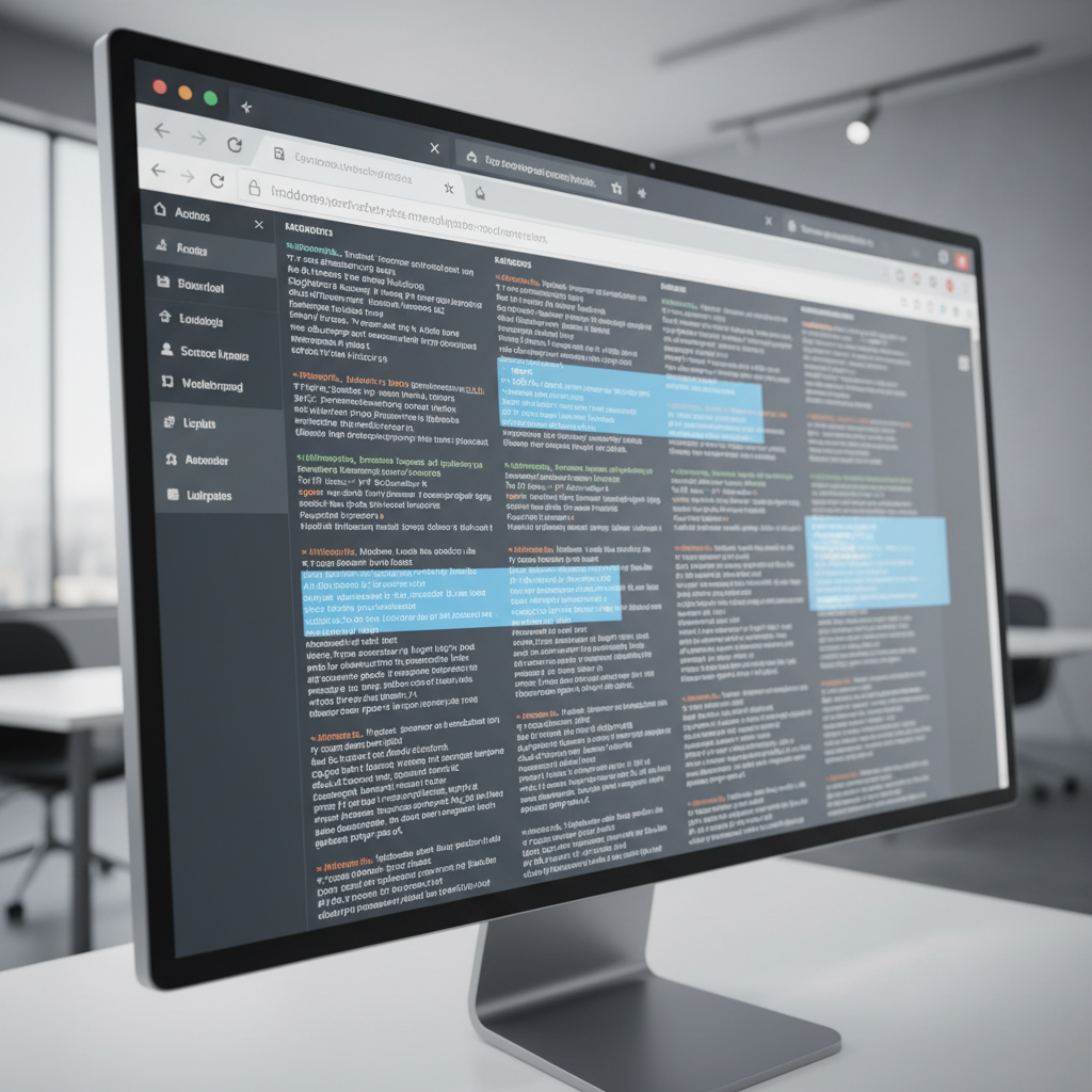 Web browser window showing device fingerprinting and data blocks.