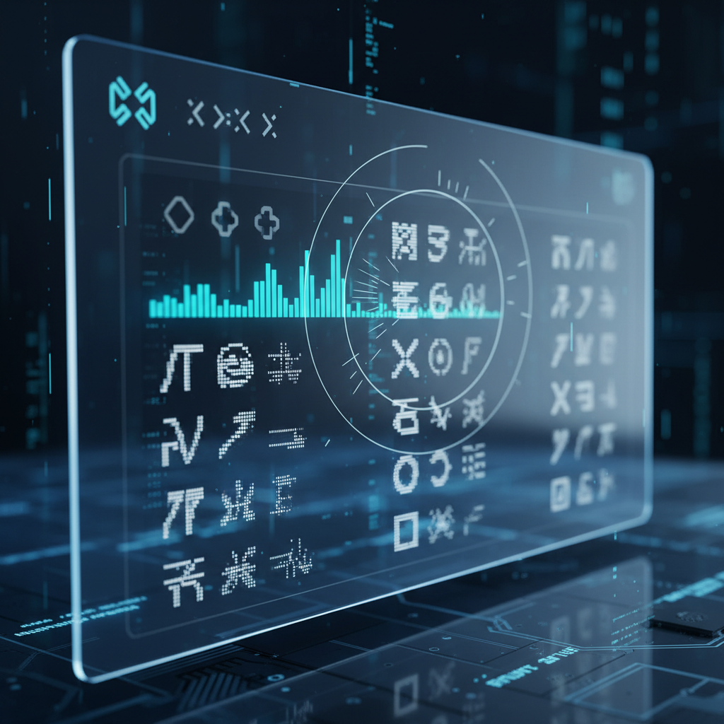 View of computer fonts being queried, showing font names on interface