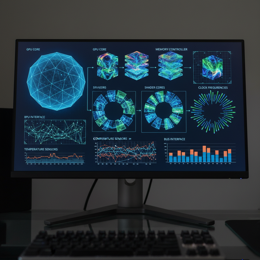 WebGL interface with graphics hardware parameters on a computer screen