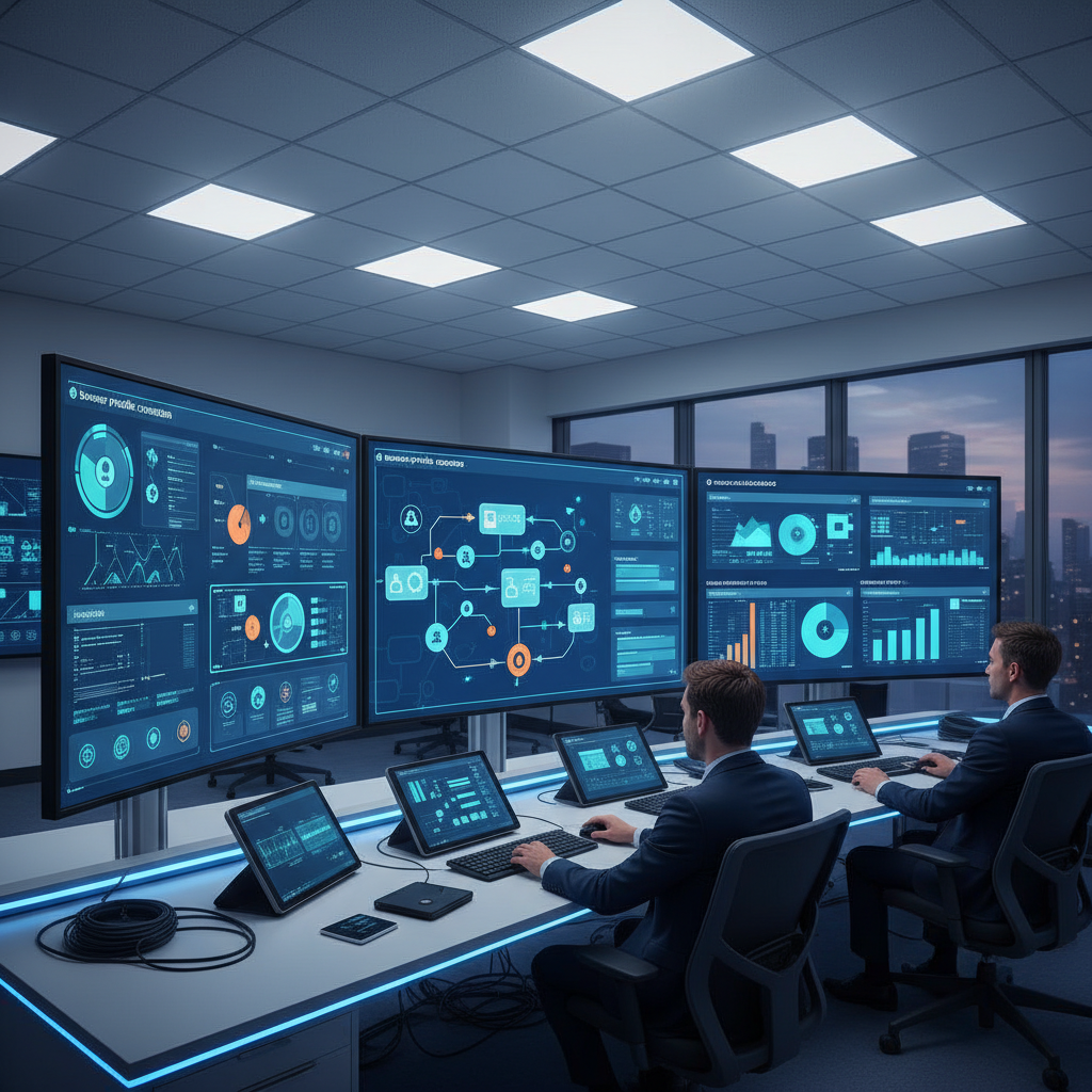Control center screens with browser profile data