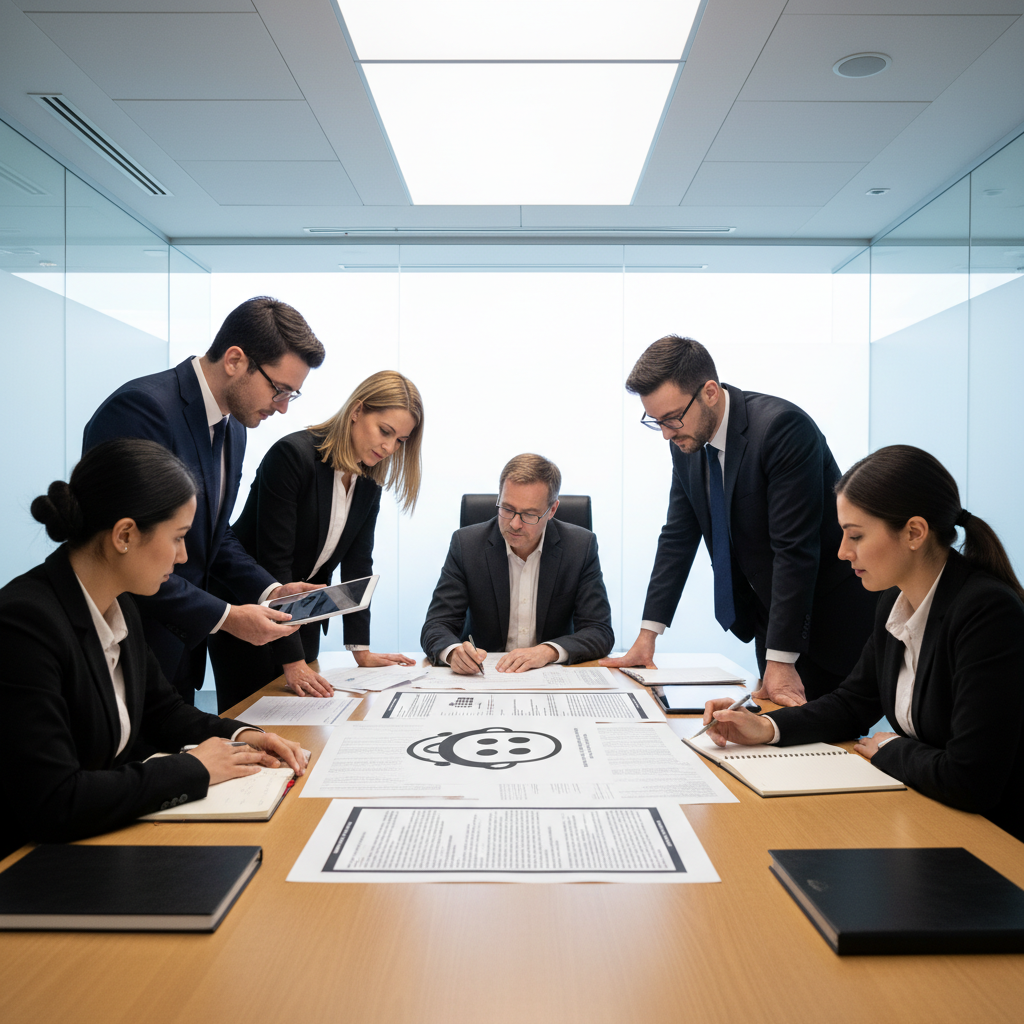 Legal team reviewing Reddit campaign agreements for compliance.