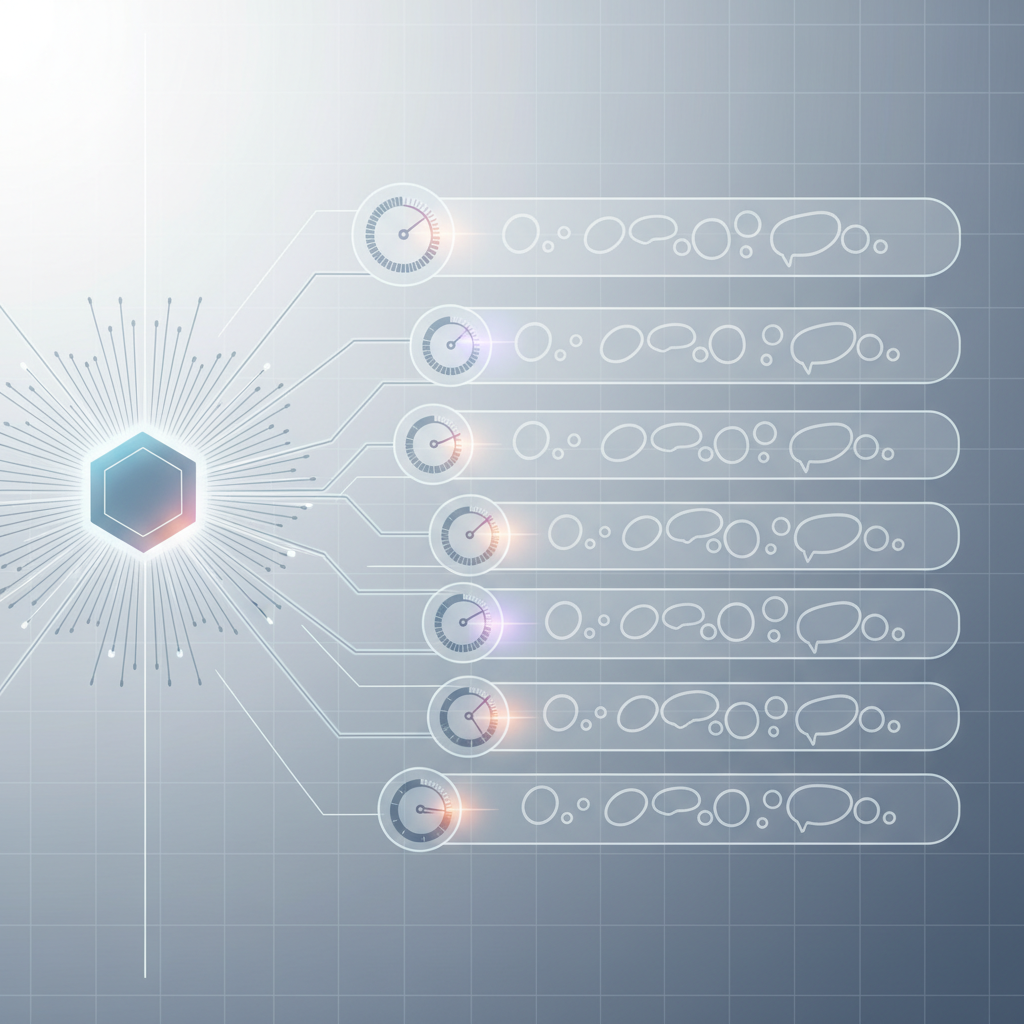 Multiple chat threads managed separately with individual timing.