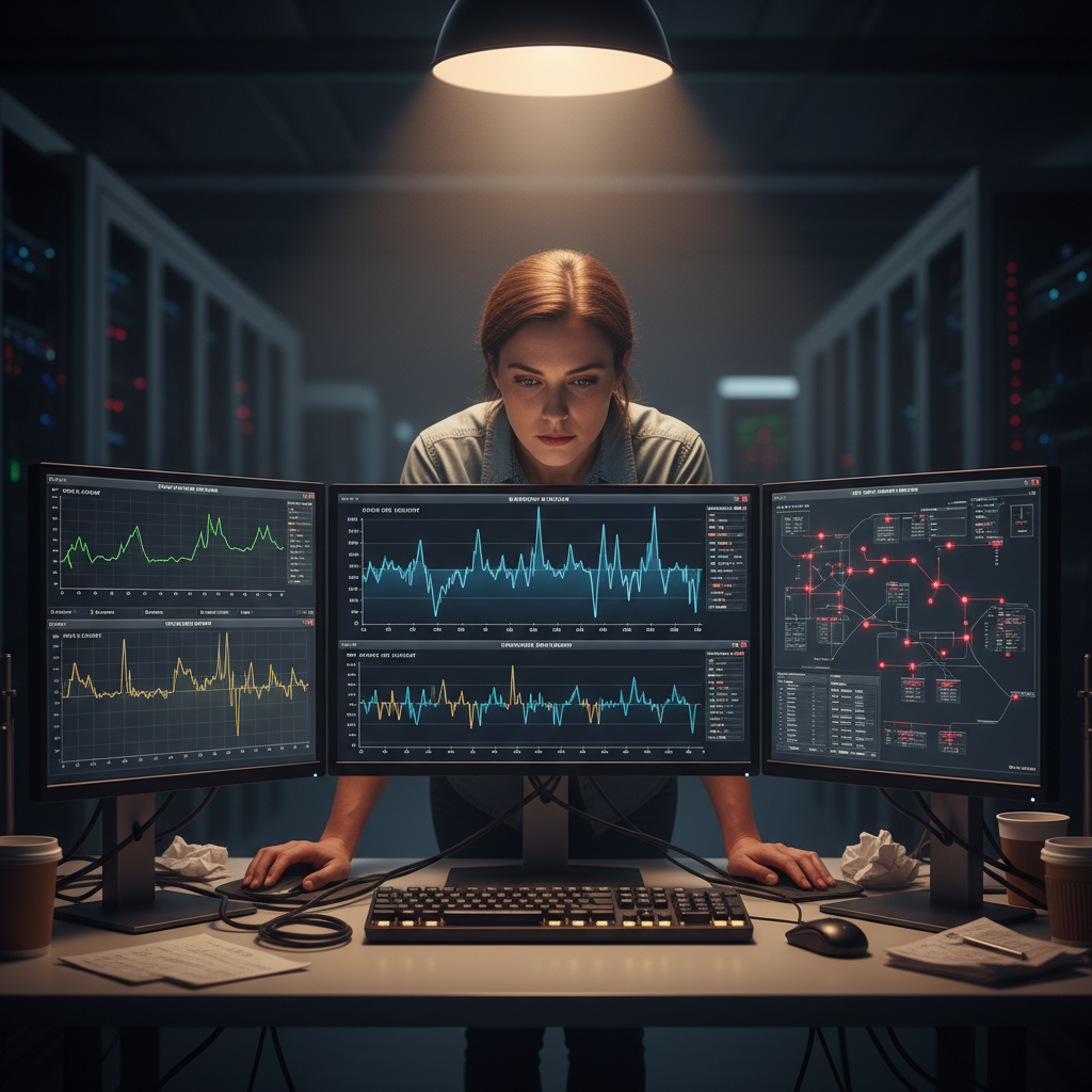 Administrator troubleshooting on monitors with system graphs