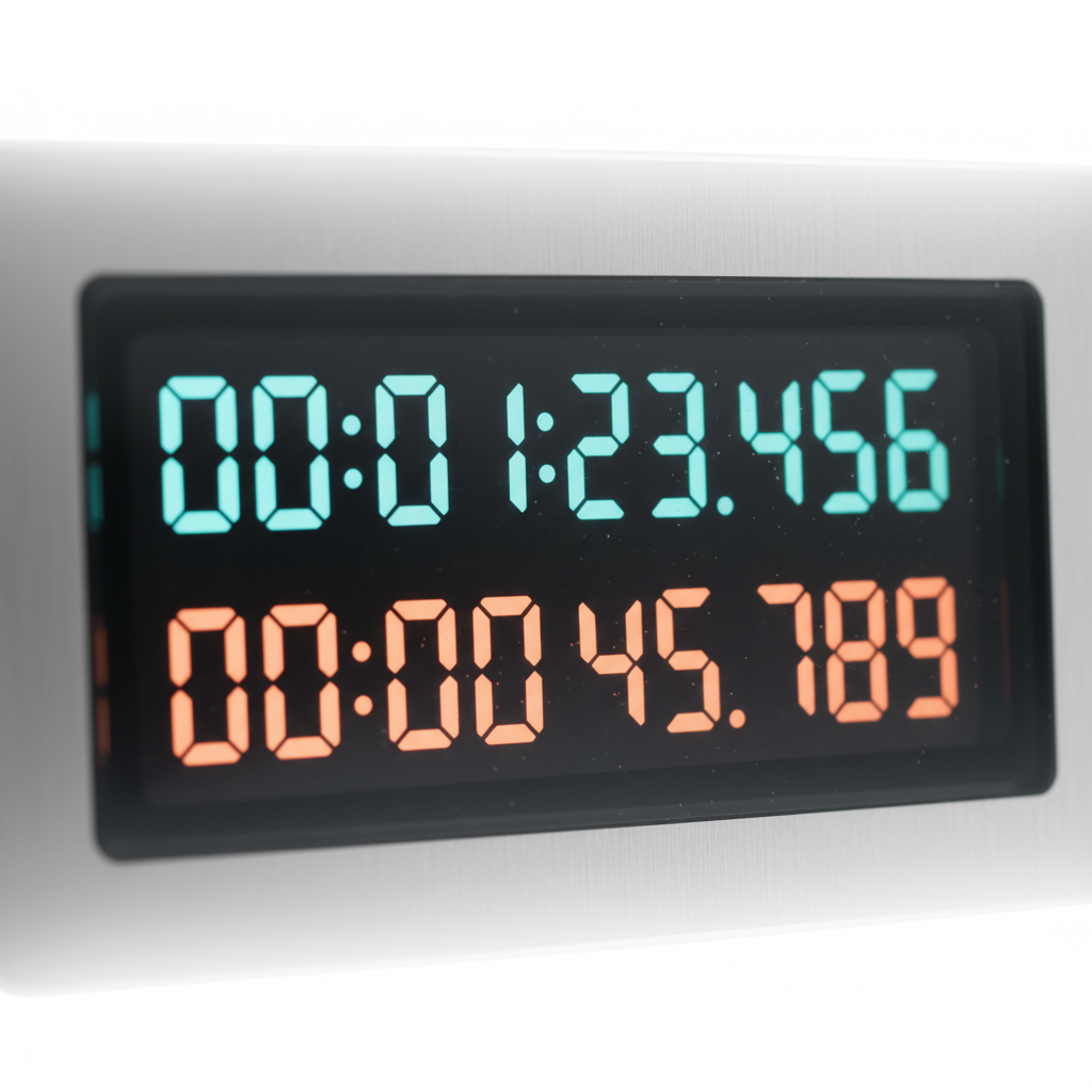 Digital timer showing connection times for SOCKS5 and HTTP proxies.