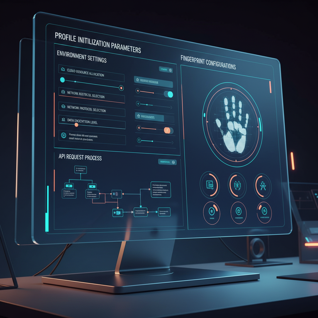 Interface showing profile initialization parameters.