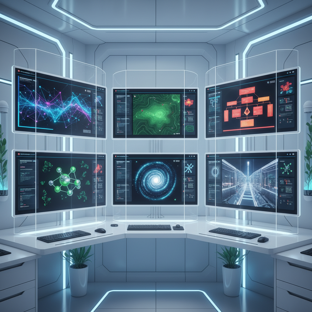 Computer screens with isolated browser instances in virtual environments.