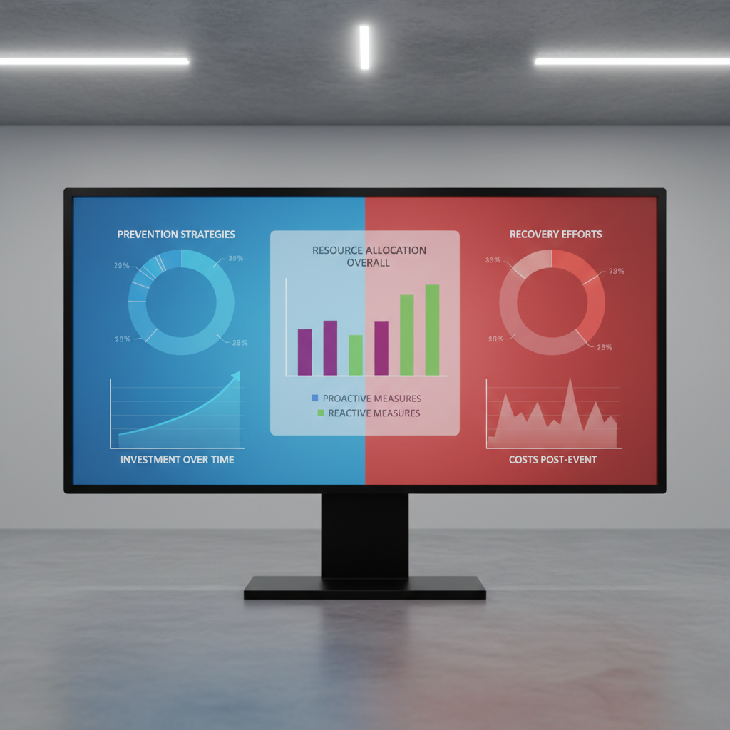Screen showing comparison of prevention and recovery strategies.