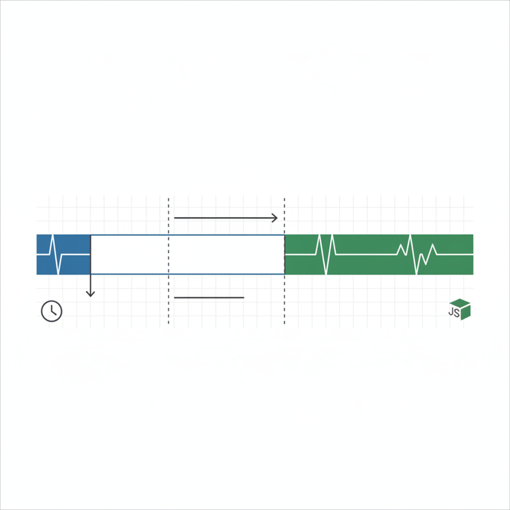 Timeline showing TLS handshake before JavaScript load.